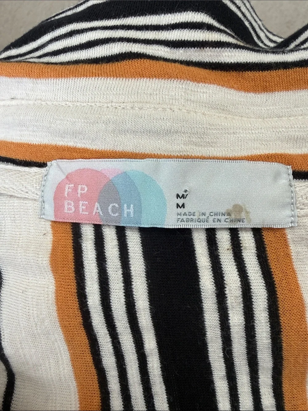 Free‎ People Beach Striped Breaker Tunic Sz M